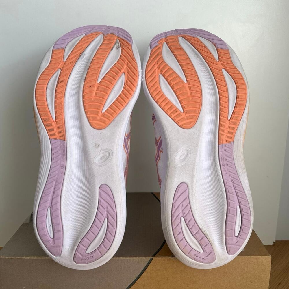 Asics Gel Nimbus 27 ‘White Light Ube’ Women Running Sneakers - SZ 10 .5 Wide - Picture 11 of 13